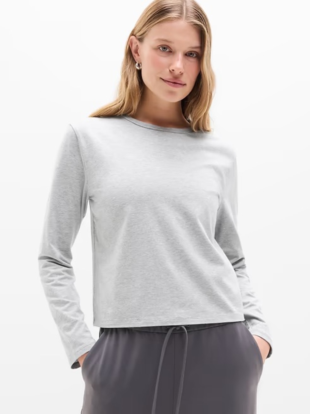ATHLETA Essential Top Granite Blue